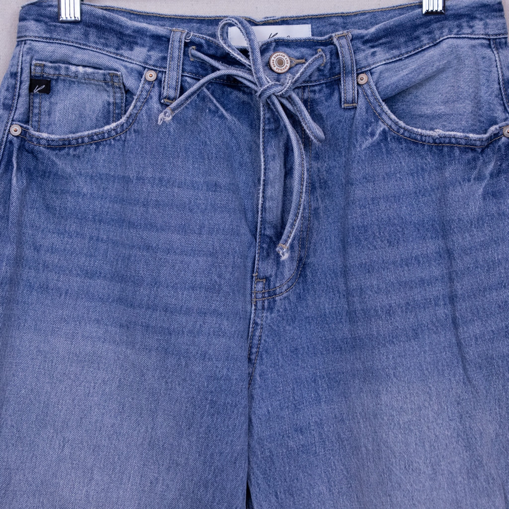 Kancan Hilo Ultra High Rise 90's Flare med wash jeans-28 - Picture 2 of 6
